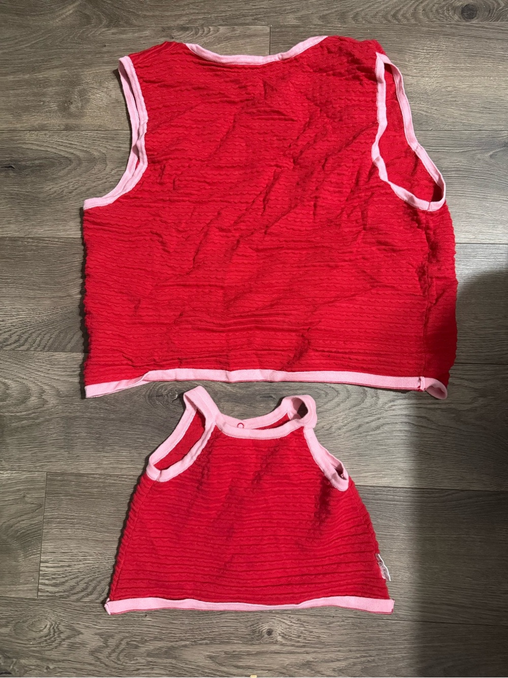Ziggy Lou red/pink mommy and mini matching shirts